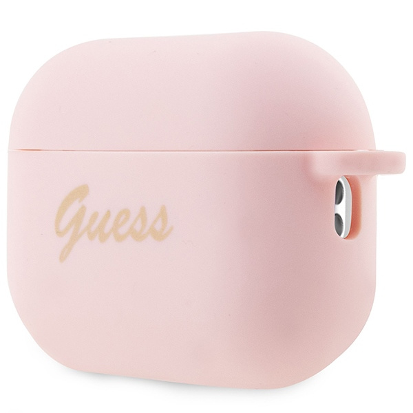 Kryt Guess GUAP2LSCHSP Apple AirPods Pro 2 pink Silicone Charm Heart Collection