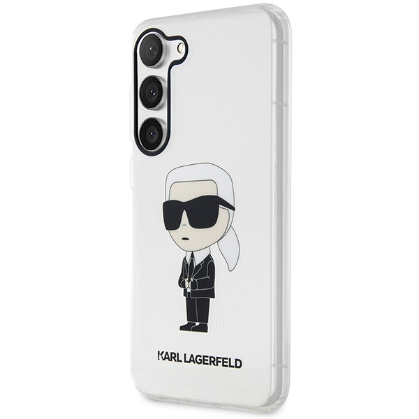 Kryt Karl Lagerfeld KLHCS23MHNIKTCT Samsung Galaxy S23+ Plus transparent hardcase Ikonik Karl Lagerfeld