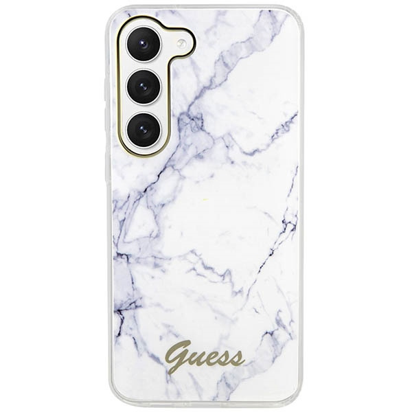 Kryt Guess GUHCS23MPCUMAH Samsung Galaxy S23+ Plus white hardcase Marble