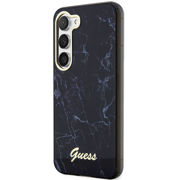 Kryt Guess GUHCS23SPCUMAK Samsung Galaxy S23 black hardcase Marble