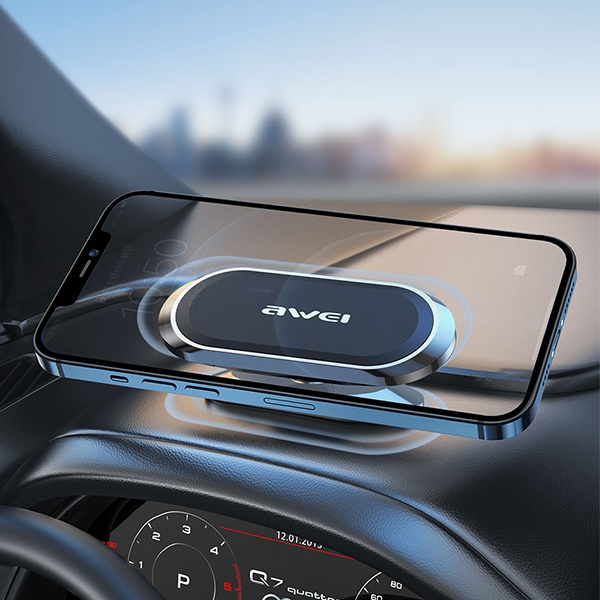 Držák do auta AWEI X20 Dashboard Magnetic Black