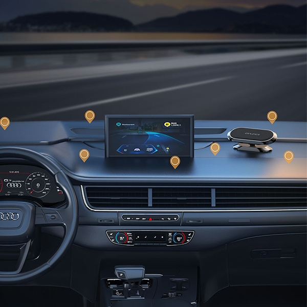 Držák do auta AWEI X20 Dashboard Magnetic Black