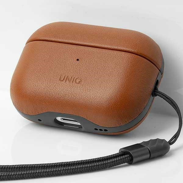 Kryt UNIQ Terra Apple AirPods Pro 2 Genuine Leather toffee brown