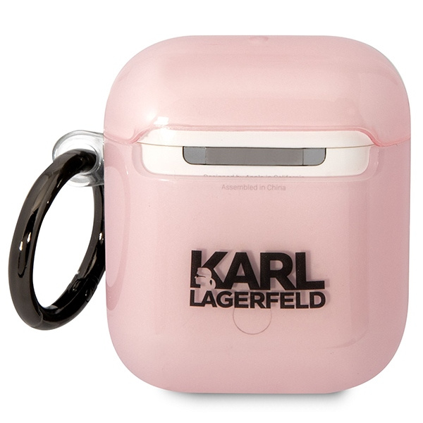 Kryt Karl Lagerfeld KLA2HNCHTCP Apple AirPods 2/1 pink Ikonik Choupette