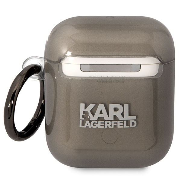 Kryt Karl Lagerfeld KLA2HNIKTCK Apple AirPods 2/1 black Karl`s Head