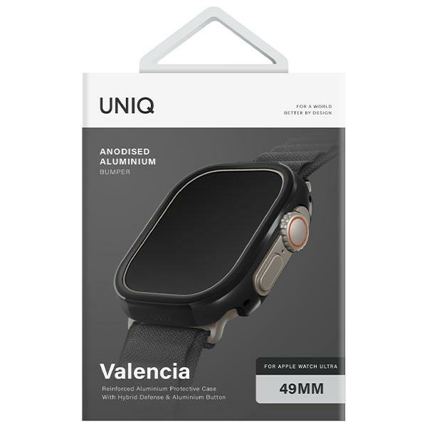 Kryt UNIQ Valencia case Apple Watch Ultra 49mm black/midnight black