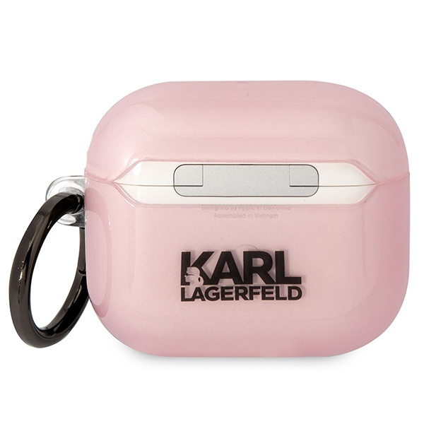 Kryt Karl Lagerfeld KLA3HNCHTCP Apple AirPods 3 pink Ikonik Choupette