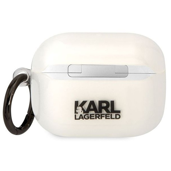 Kryt Karl Lagerfeld KLAPHNCHTCT Apple AirPods Pro transparent Ikonik Choupette