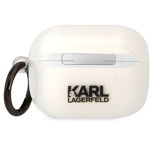Kryt Karl Lagerfeld KLAPHNIKTCT Apple AirPods Pro transparent Karl`s Head