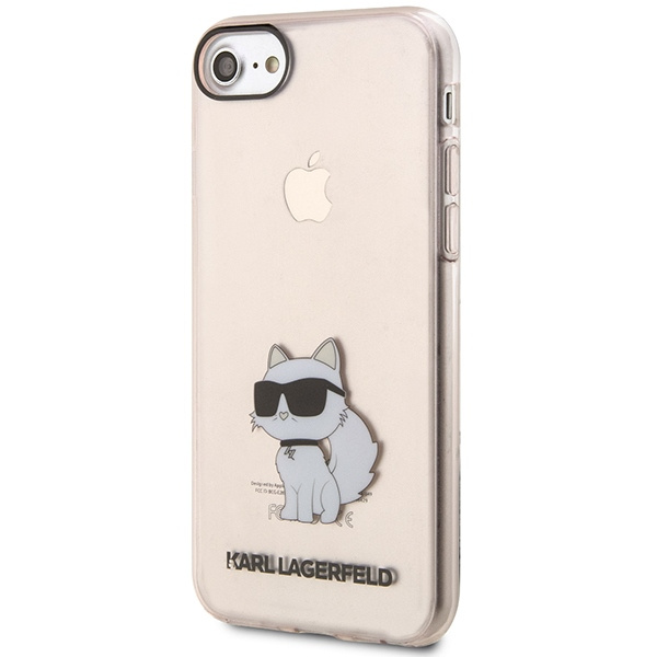 Kryt Karl Lagerfeld KLHCI8HNCHTCP Apple iPhone SE 2022/SE 2020/8/7 pink hardcase Ikonik Choupette