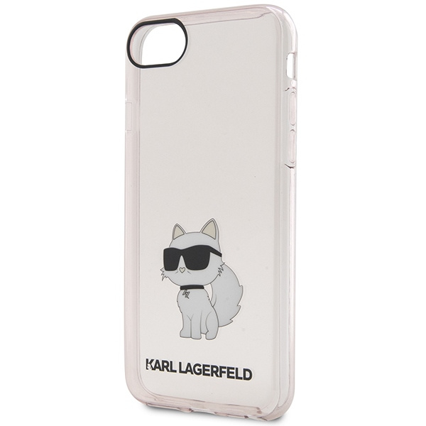 Kryt Karl Lagerfeld KLHCI8HNCHTCP Apple iPhone SE 2022/SE 2020/8/7 pink hardcase Ikonik Choupette