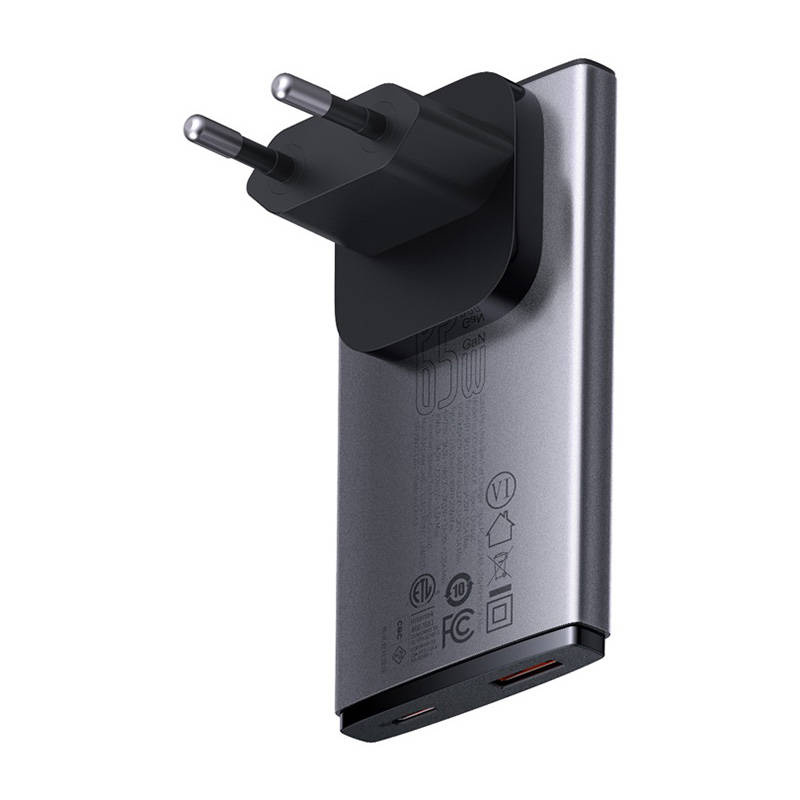 Síťová nabíječka Power charger Baseus GaN5, 65W, USB-C, USB-A