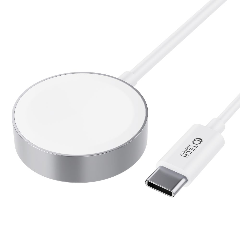Bezdrátová nabíječka Tech-Protect Ultraboost Magnetic Charging Apple Watch USB-C 120cm White