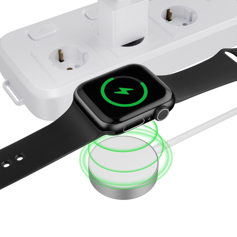 Bezdrátová nabíječka Tech-Protect Ultraboost Magnetic Charging Apple Watch USB-C 120cm White