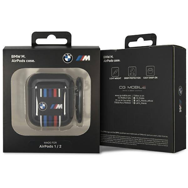 Kryt BMW BMA222SWTK Apple AirPods 2/1 black Multiple Colored Lines