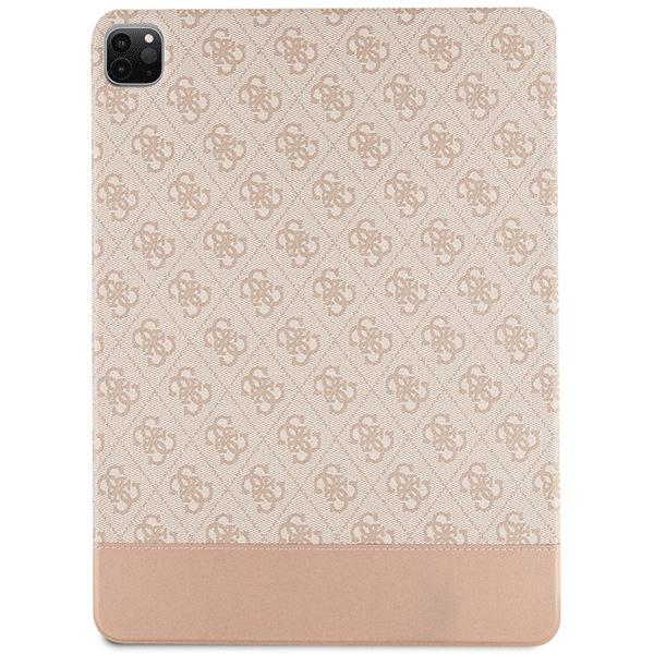 Kryt Guess GUFCP12PS4SGP Apple iPad Pro 12.9 2020/2021/2022 (4, 5, 6 gen) pink 4G Stripe Allover
