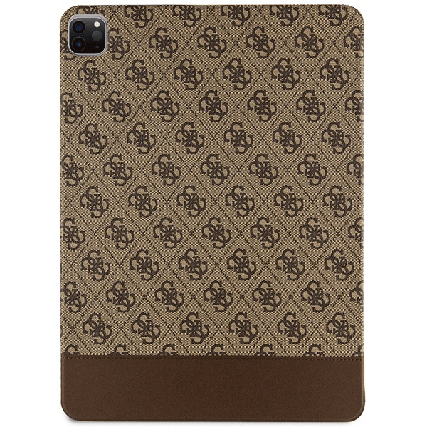 Kryt Guess GUFCP12PS4SGW Apple iPad Pro 12.9 2020/2021/2022 (4, 5, 6 gen) brown 4G Stripe Allover