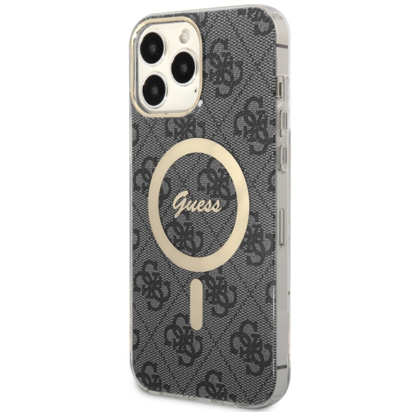 Kryt Guess GUHMP13XH4STK Apple iPhone 13 Pro Max black hardcase 4G MagSafe