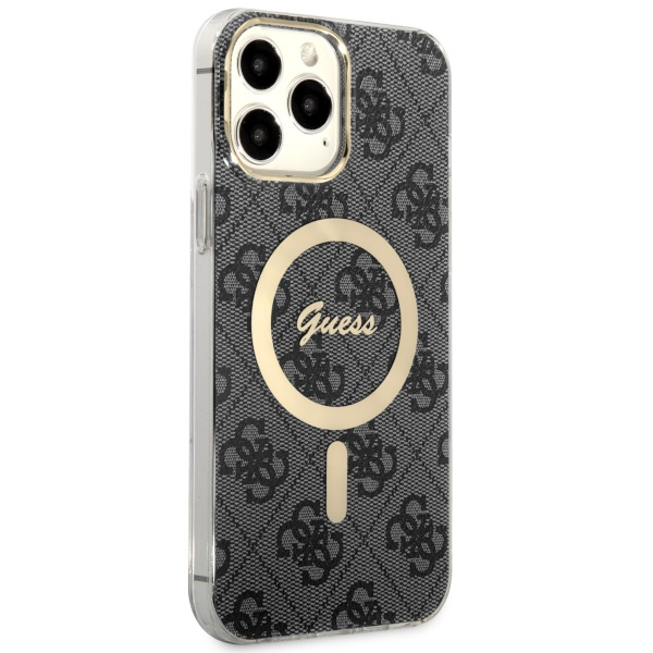 Kryt Guess GUHMP13XH4STK Apple iPhone 13 Pro Max black hardcase 4G MagSafe