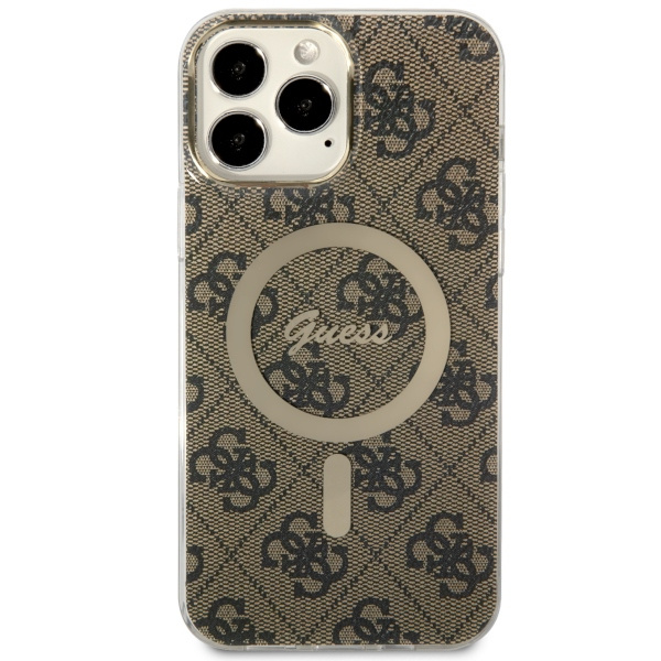Kryt Guess GUHMP13XH4STW Apple iPhone 13 Pro Max brown hardcase 4G MagSafe