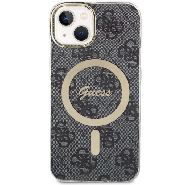 Kryt Guess GUHMP14MH4STK Apple iPhone 14 Plus / 15 Plus black/black hardcase 4G MagSafe