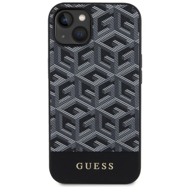 Kryt Guess GUHMP14MHGCFSEK Apple iPhone 14 Plus / 15 Plus black hardcase GCube Stripes MagSafe