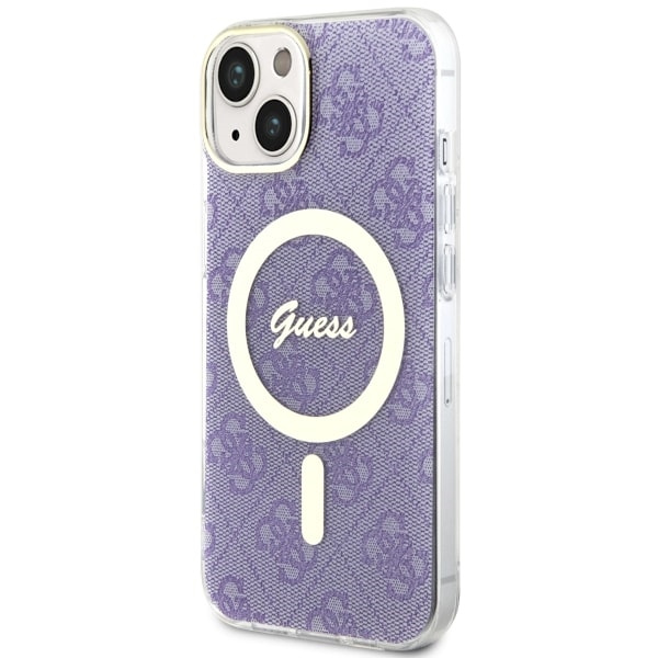 Kryt Guess GUHMP14SH4STU Apple iPhone 14 purple hardcase 4G MagSafe