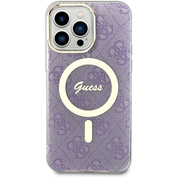 Kryt Guess GUHMP14XH4STU Apple iPhone 14 Pro Max purple hardcase 4G MagSafe