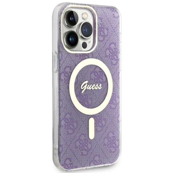 Kryt Guess GUHMP14XH4STU Apple iPhone 14 Pro Max purple hardcase 4G MagSafe