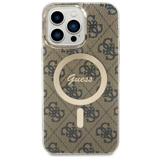 Kryt Guess GUHMP14XH4STW Apple iPhone 14 Pro Max brown hardcase 4G MagSafe