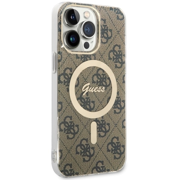 Kryt Guess GUHMP14XH4STW Apple iPhone 14 Pro Max brown hardcase 4G MagSafe