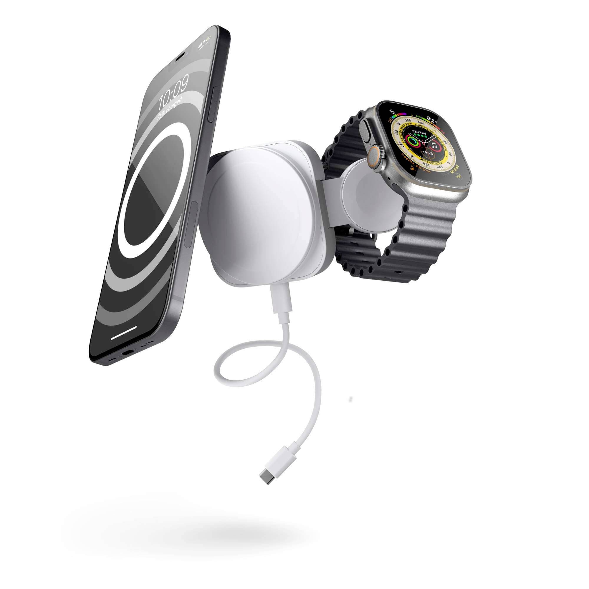 Bezdrátová nabíječka ZENS Travel 2in1 Wireless Charger MagSafe, Apple Watch