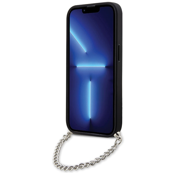 Kryt Karl Lagerfeld KLHCP14LSACKLHPK iPhone 14 Pro 6.1" barva černá hardcase Saffiano Monogram Chain