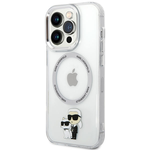 Kryt Karl Lagerfeld KLHMP13LHNKCIT iPhone 13 Pro 6,1" hardcase transparent Iconic Karl&Choupette Magsafe