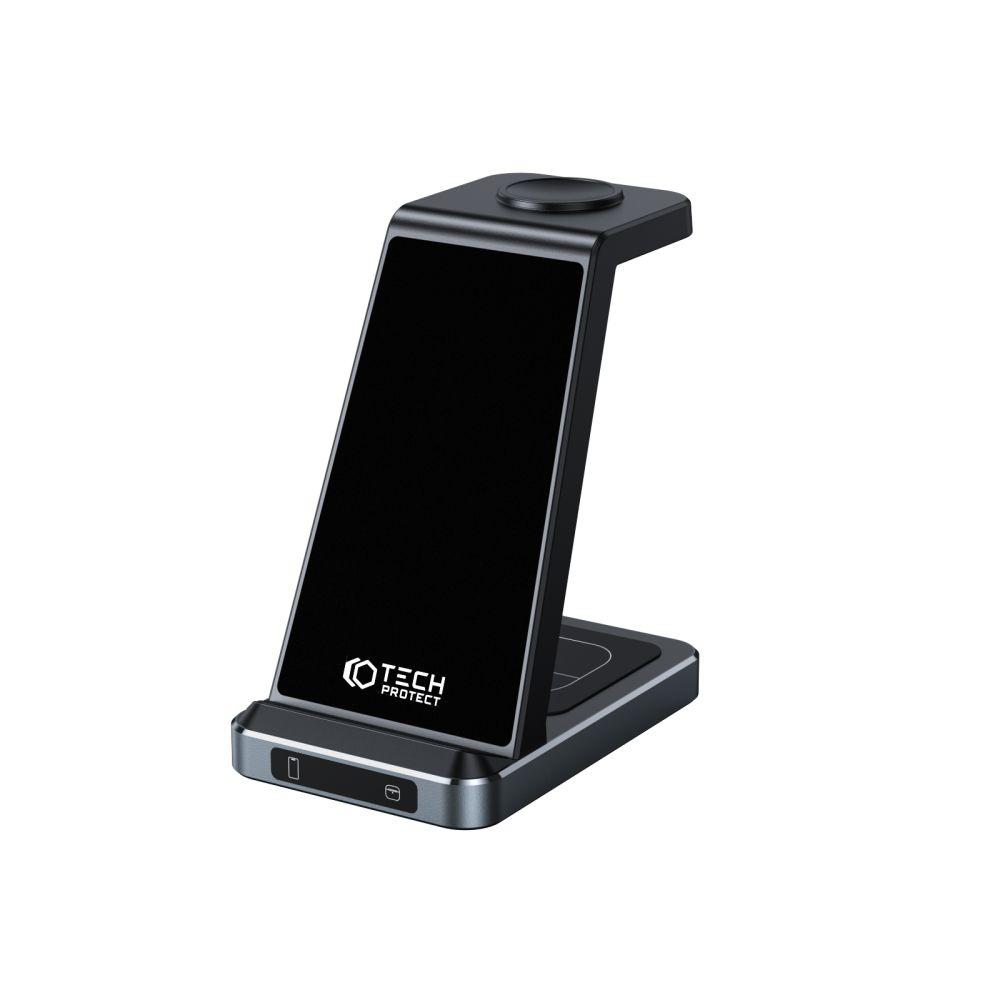 Bezdrátová nabíječka Tech-Protect QI15W-A26 3in1 Wireless Charger Black