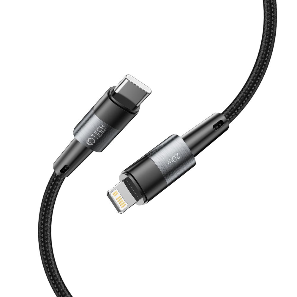Tech-Protect Ultraboost USB-C/Lightning Cable PD 20W 3A 200cm Grey