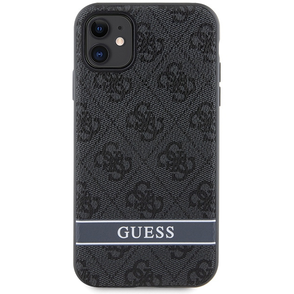 Kryt Guess GUHCN61P4SNK Apple iPhone 11/XR gray hardcase 4G Stripe