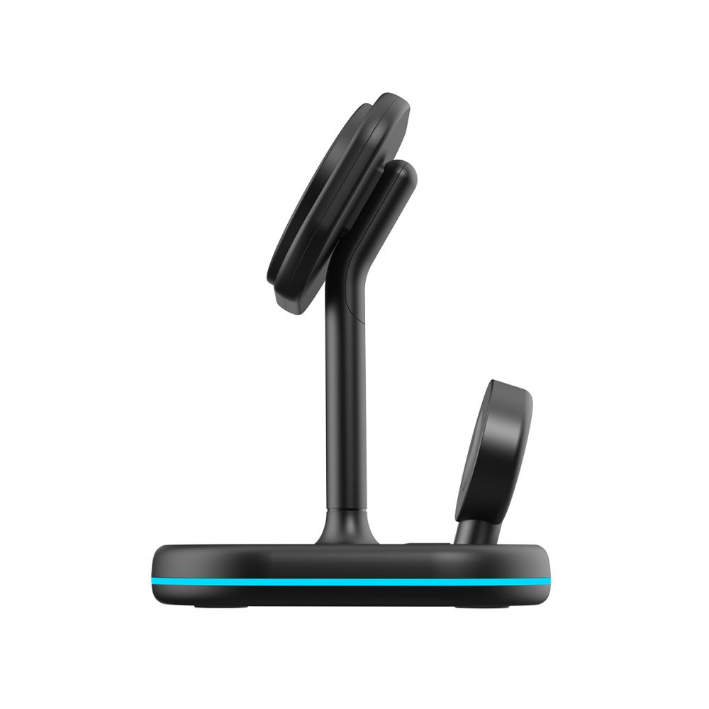 Bezdrátová nabíječka Tech-Protect QI15W-A27 3in1 Magnetic MagSafe Wireless Charger Black