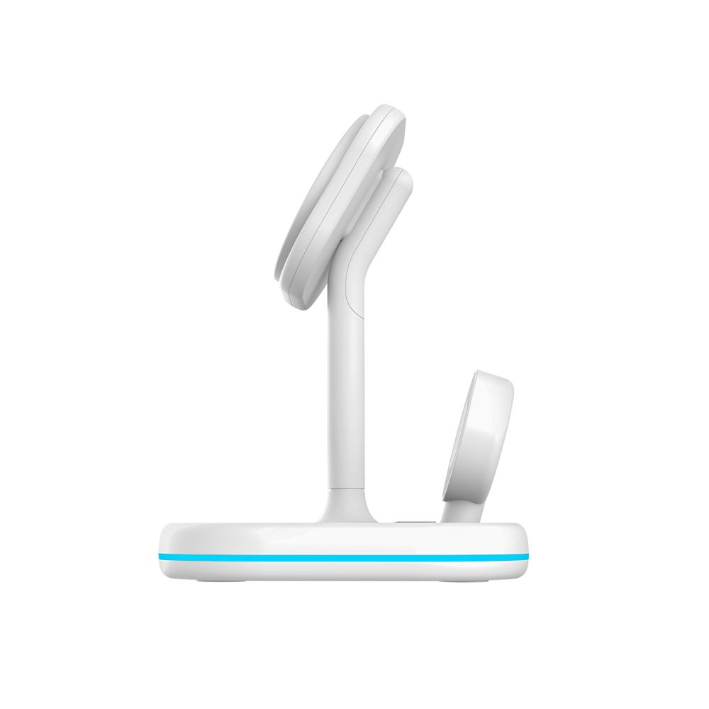 Bezdrátová nabíječka Tech-Protect QI15W-A27 3in1 Magnetic MagSafe Wireless Charger White