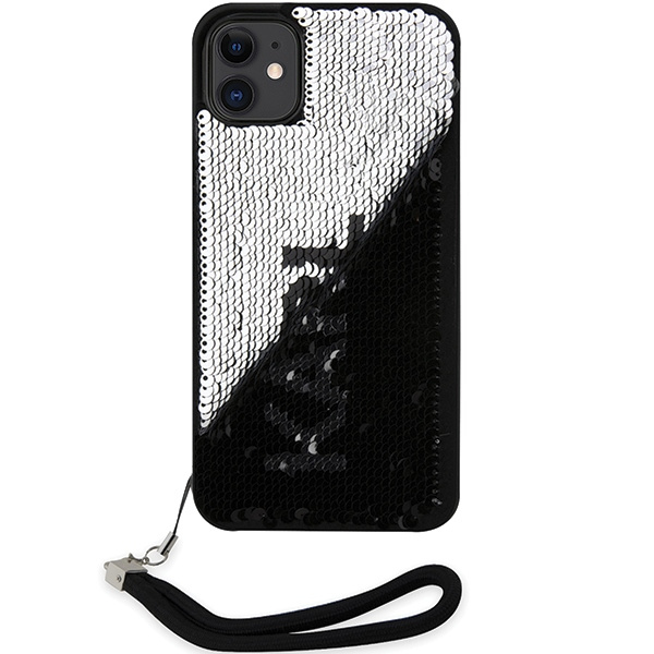 Kryt Karl Lagerfeld KLHCN61PSQRKS Apple iPhone 11/XR silver hardcase Sequins Cord