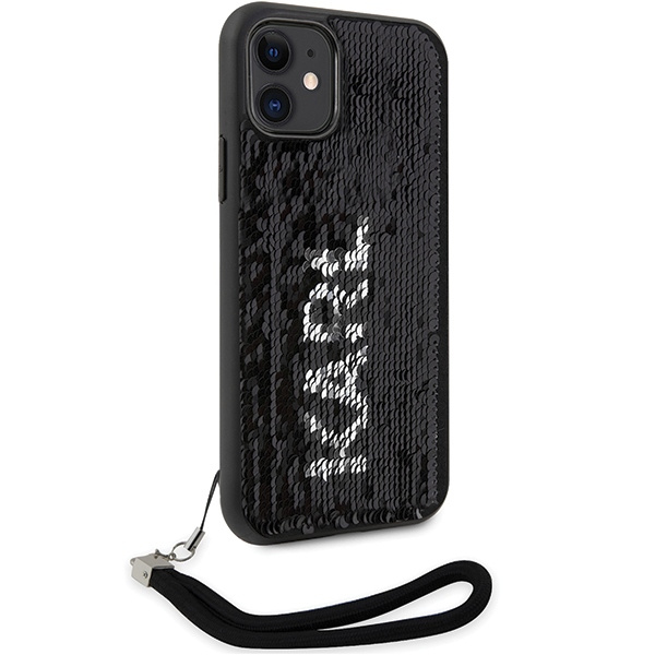 Kryt Karl Lagerfeld KLHCN61PSQRKS Apple iPhone 11/XR silver hardcase Sequins Cord