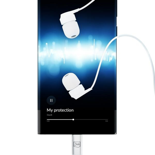 Sluchátka 3MK Wired  USB-C white