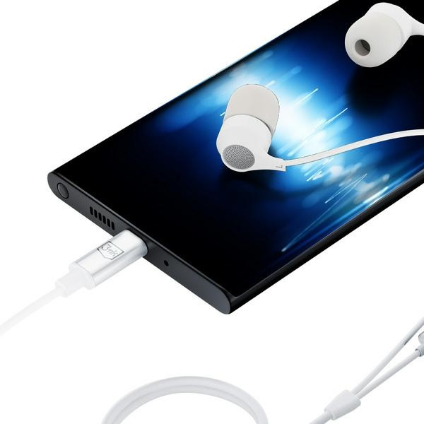 Sluchátka 3MK Wired  USB-C white