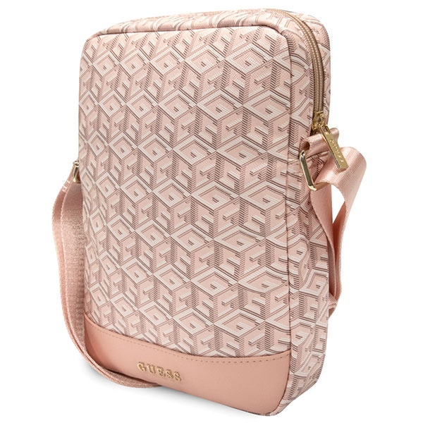 Kryt Guess GUTB10HGCFSEP 10 inch pink GCube Stripe Tablet Bag