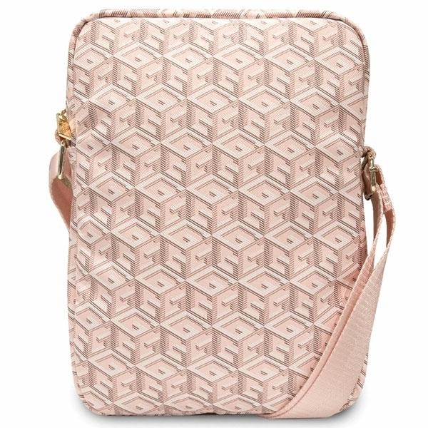 Kryt Guess GUTB10HGCFSEP 10 inch pink GCube Stripe Tablet Bag