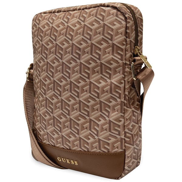 Kryt Guess GUTB10HGCFSEW 10 inch brown GCube Stripe Tablet Bag