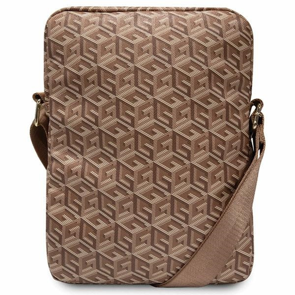 Kryt Guess GUTB10HGCFSEW 10 inch brown GCube Stripe Tablet Bag