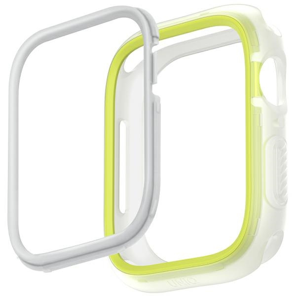 Kryt UNIQ Moduo case Apple Watch 4/5/6/7/SE/8/9 44/45mm lime-white