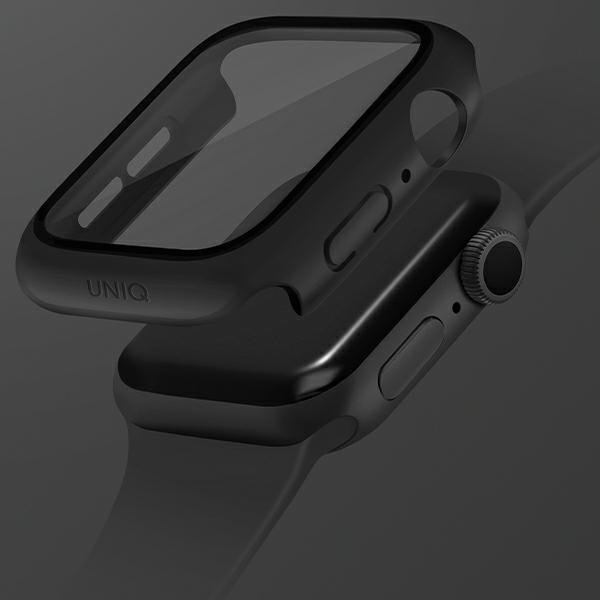 Kryt UNIQ Nautic Case Apple Watch 4/5/6/7/8/9/SE 44/45mm barva černá