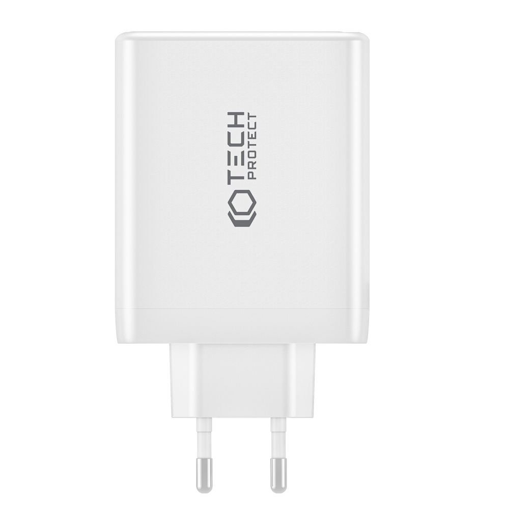 Síťová nabíječka Tech-Protect NC100W-GaN 4-port Network Charger PD 100W QC 3.0 White